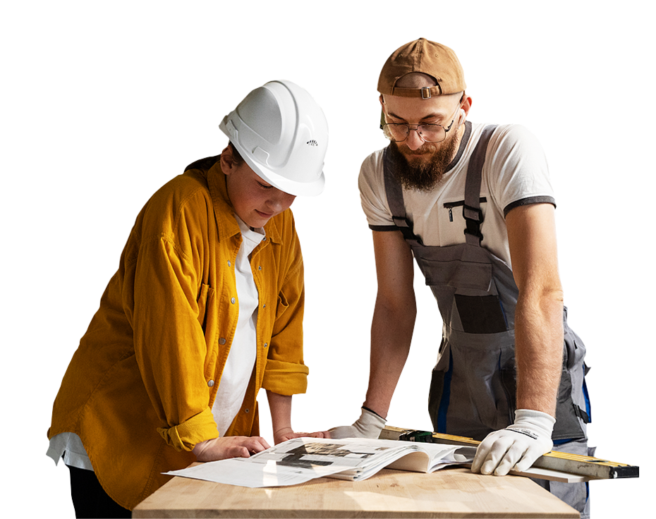 Workers Planning a Design.